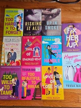 Spicy Romance Novels by Tessa Bailey Collection 11 Book Bundle